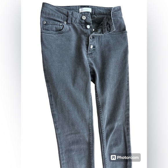 Anine Bing Frida Jeans Charcoal Sz 25 Edgy Grunge RockerChic - Picture 13 of 15